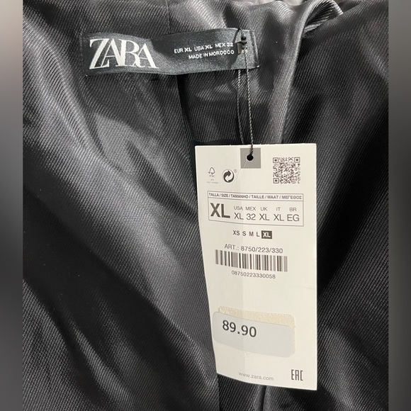 Zara Checkered Blazer Women’s XL NWT - Picture 7 of 7